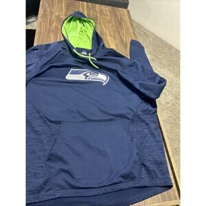 Majestic Seattle Seahawks Blue/Green Hoodie Size XXL ThermaBase